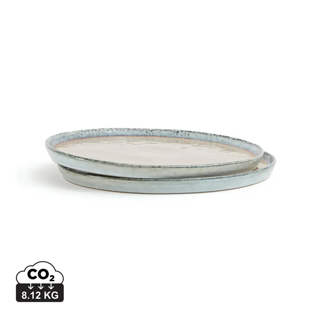 Tanjur 26,5 cm, set od 2 kom VINGA Nomimono V366 beige-0