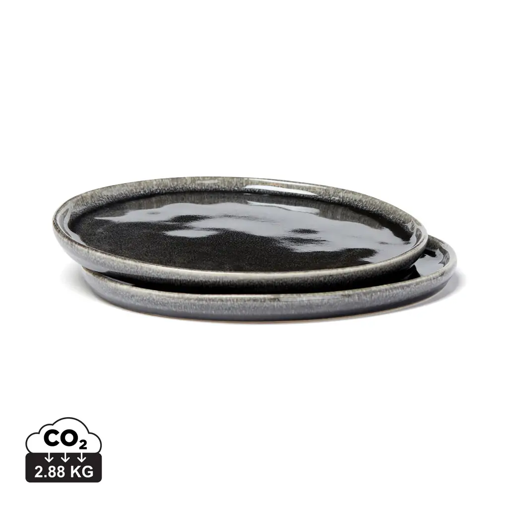 Tanjur 26,5 cm, set od 2 kom VINGA Nomimono V366 black-6