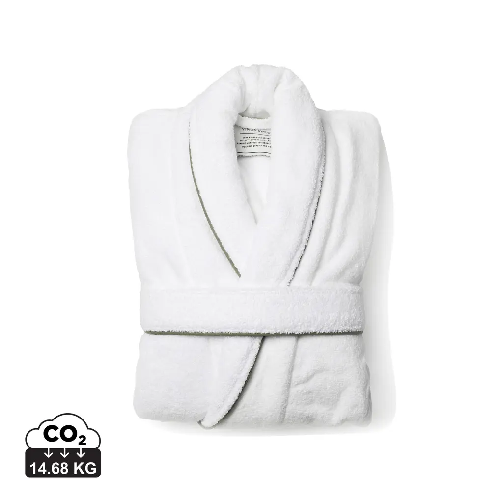 Kućni ogrtač S/M VINGA Harper V4177G white-0