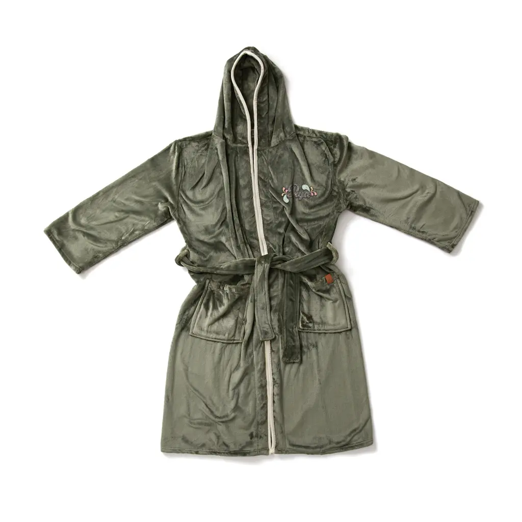 Luksuzni plišani ogrtač vel. S/M VINGA Louis V4950G green-3