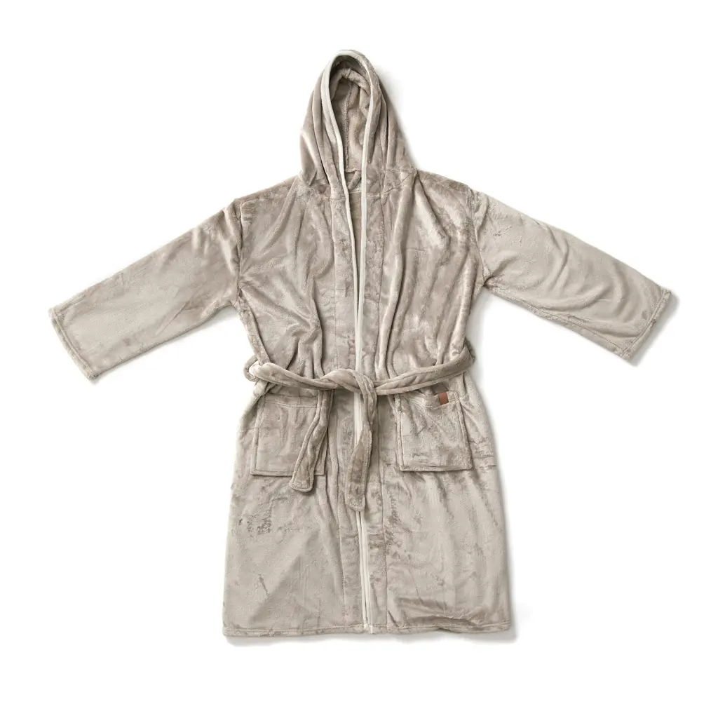 Luksuzni plišani ogrtač vel. S/M VINGA Louis V4950G grey-2