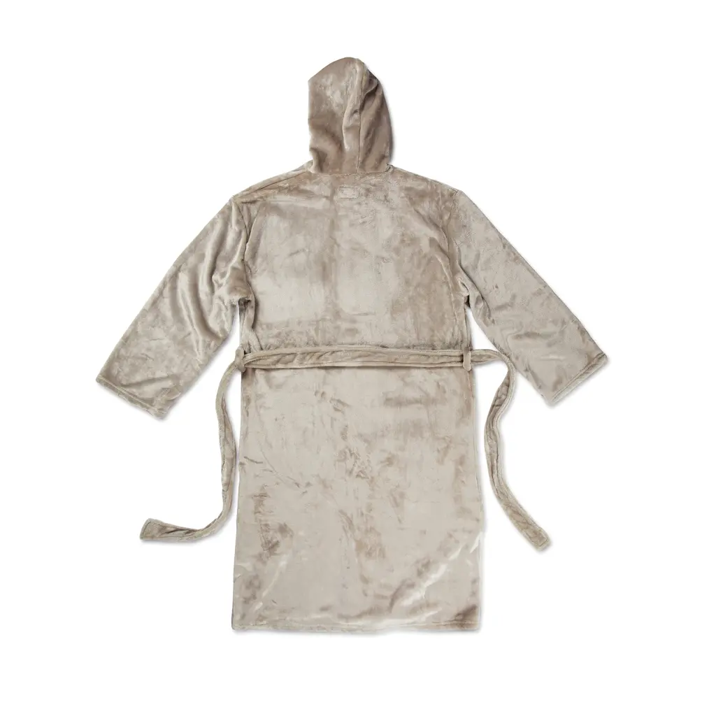 Luksuzni plišani ogrtač vel. S/M VINGA Louis V4950G grey-4