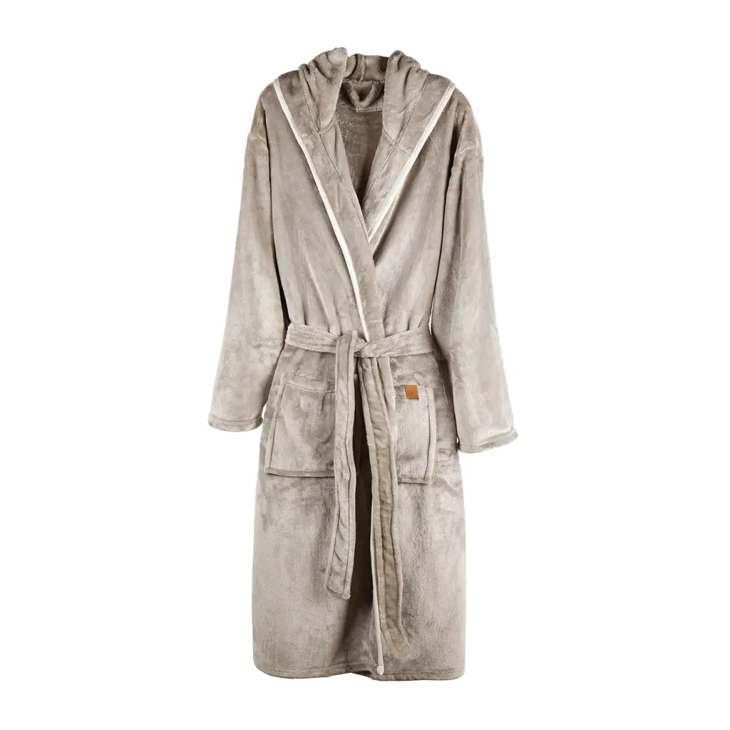 Luksuzni plišani ogrtač vel. S/M VINGA Louis V4950G grey-5