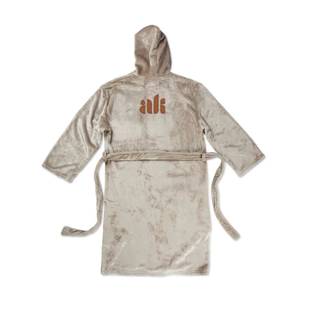 Luksuzni plišani ogrtač vel. S/M VINGA Louis V4950G grey-3