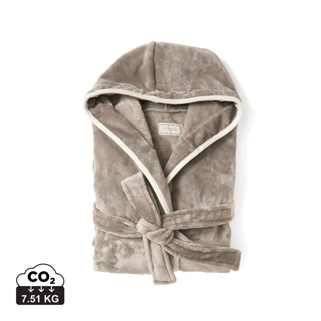 Luksuzni plišani ogrtač vel. S/M VINGA Louis V4950G grey-0
