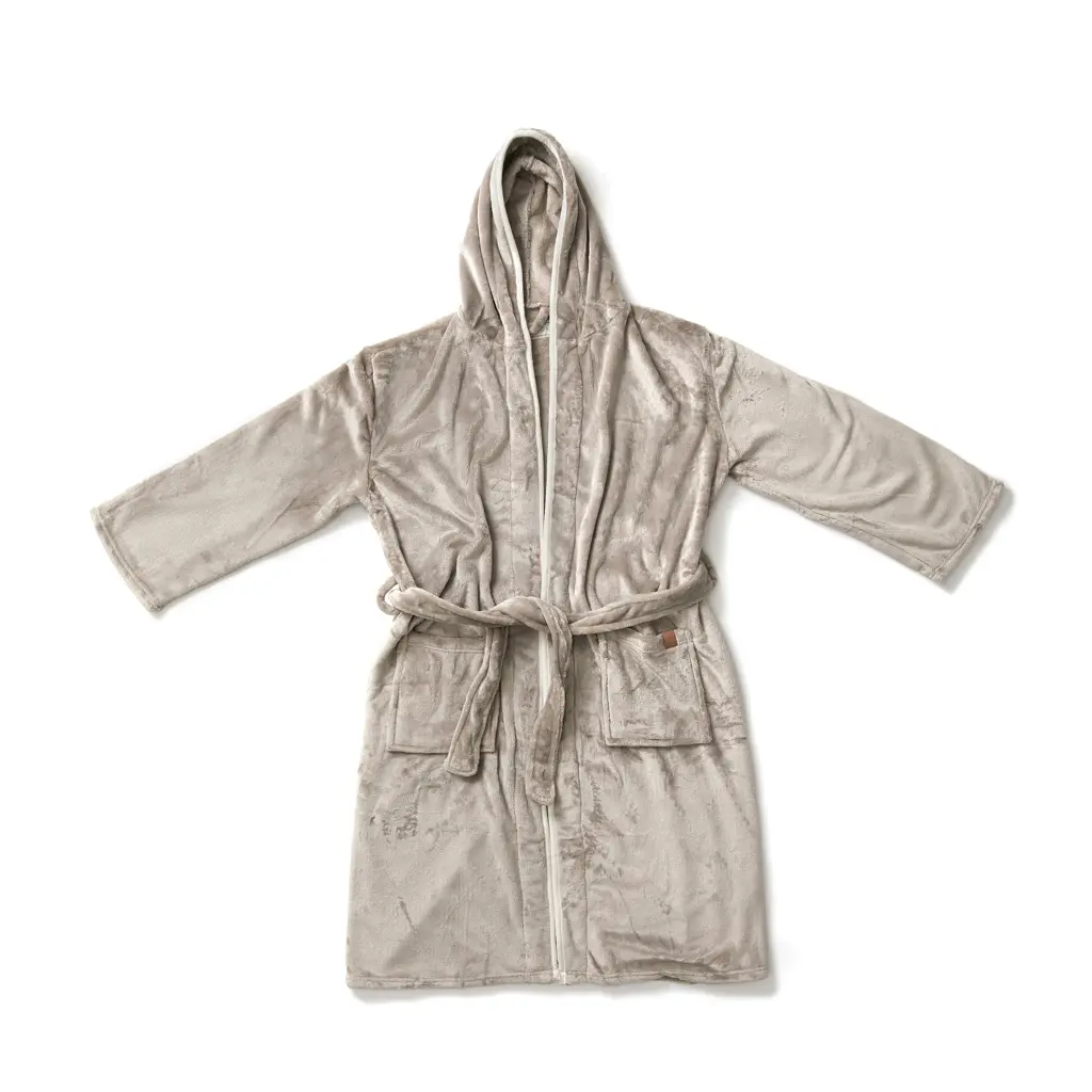 Luksuzni plišani ogrtač vel. L/XL VINGA Louis V960T grey-2