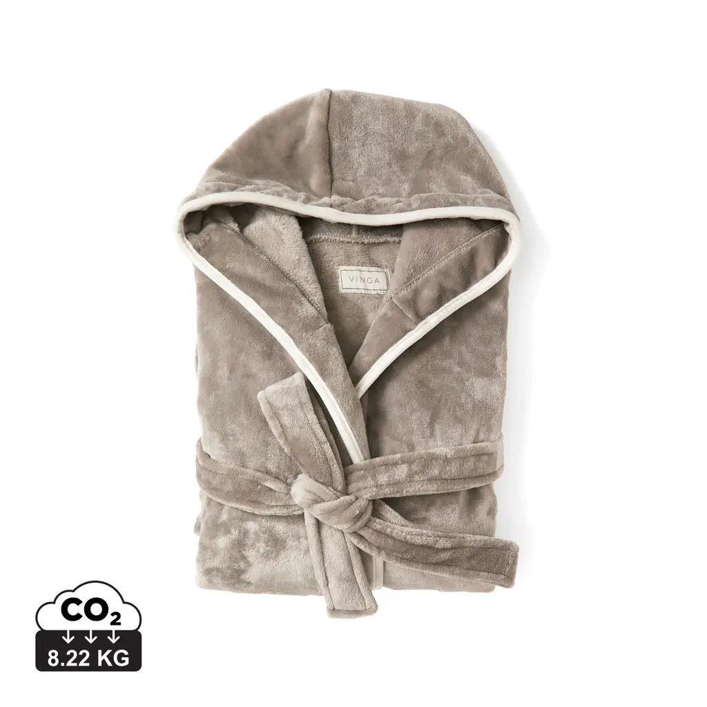 Luksuzni plišani ogrtač vel. L/XL VINGA Louis V960T grey-0