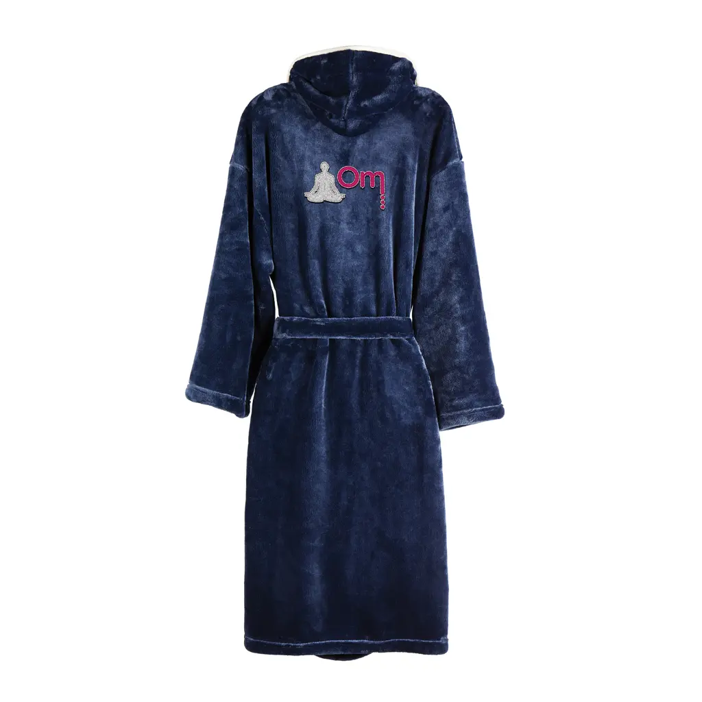 Luksuzni plišani ogrtač vel. S/M VINGA Louis V4950G navy-3