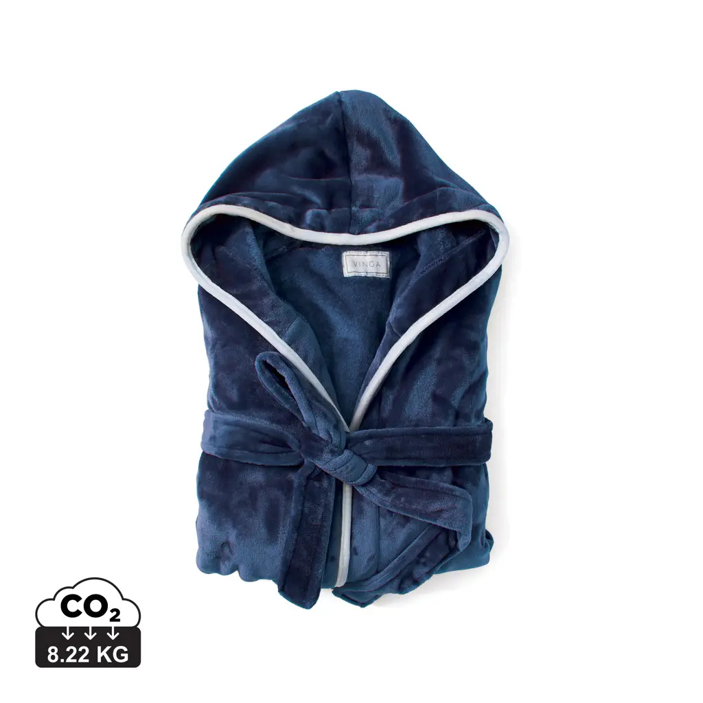 Luksuzni plišani ogrtač vel. L/XL VINGA Louis V960T navy-0