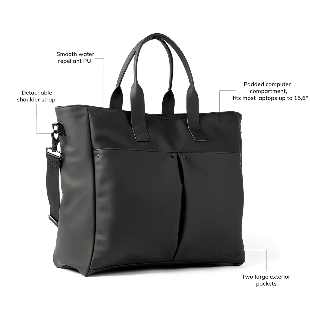 Hybrid uredska torba Baltimore VINGA V5017 black-7