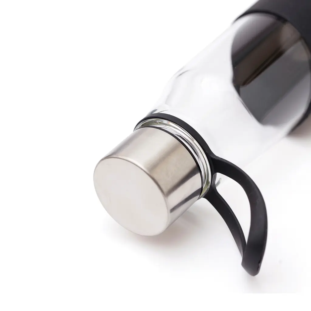 Staklena boca za vodu VINGA Lean V5096G black-2