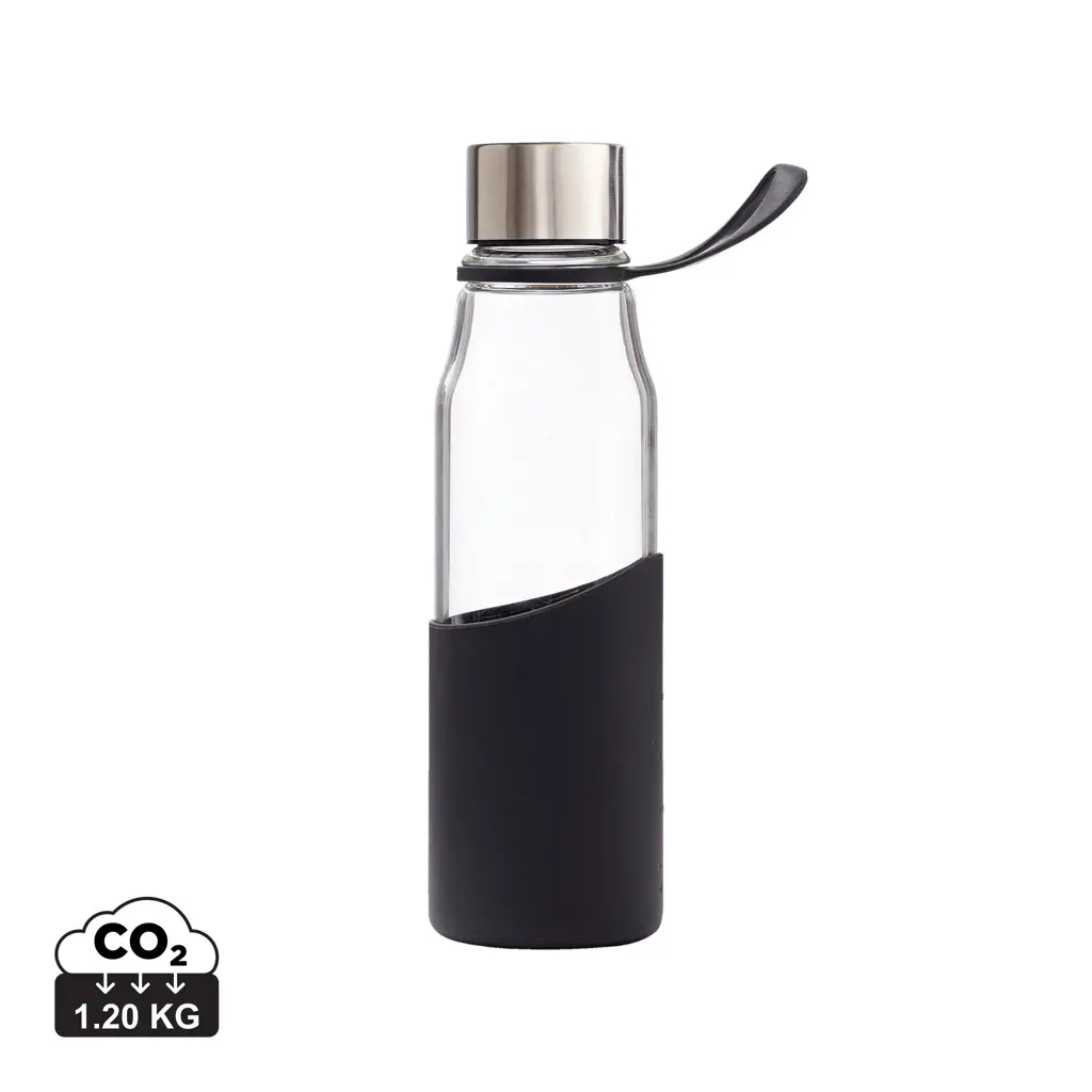 Staklena boca za vodu VINGA Lean V5096G black-0