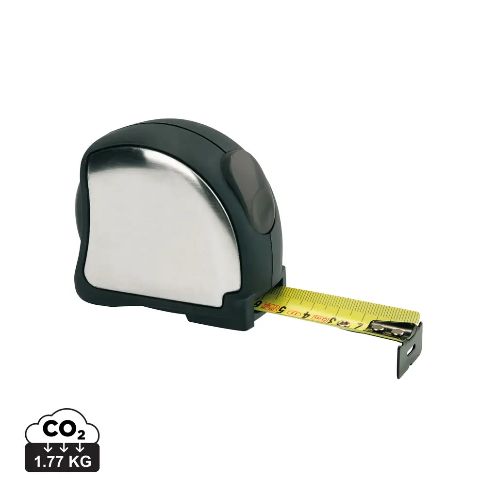 Reklamni metar od čelika s kopčom, 5m/25mm P115.65 silver-5