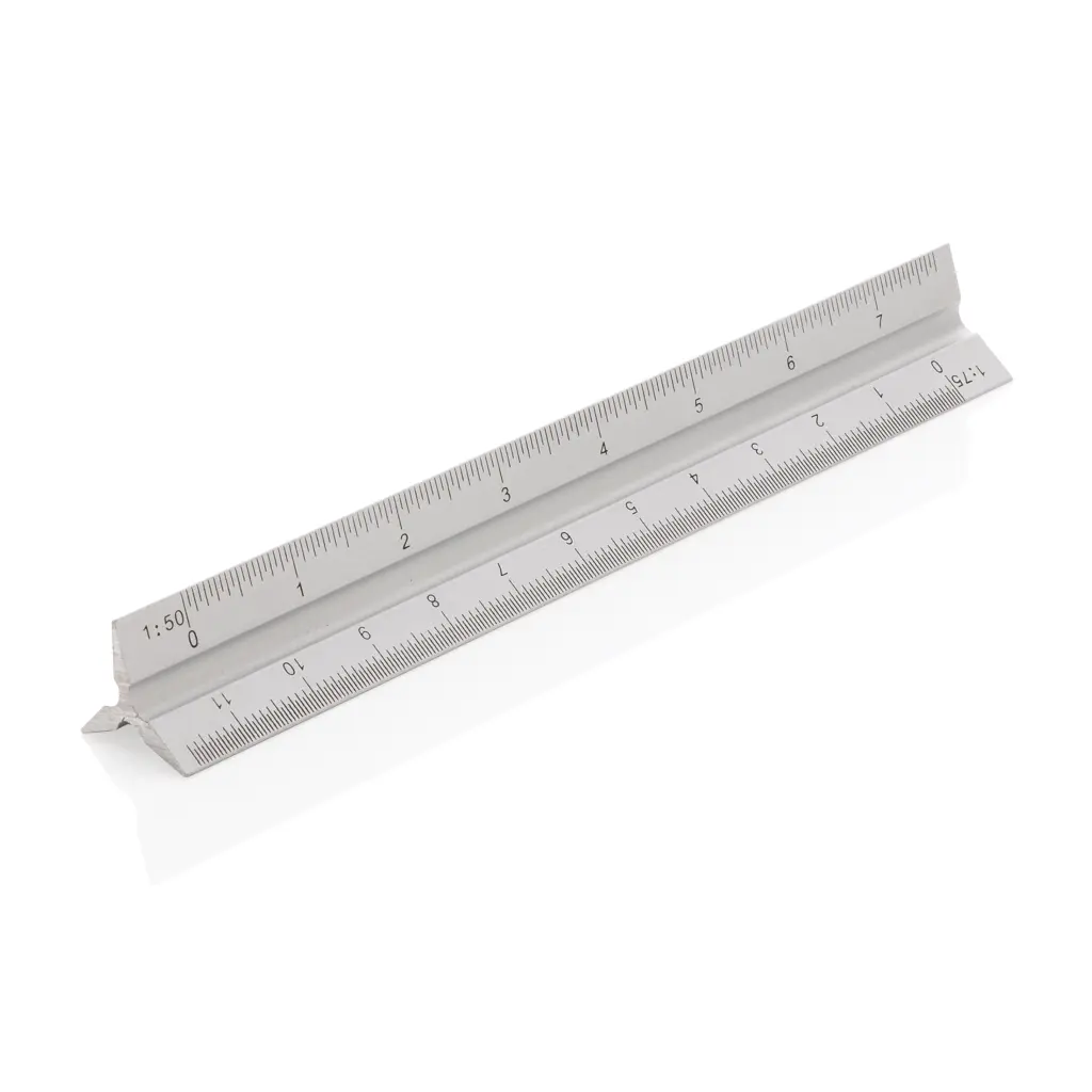 Ravnalo aluminijsko trokutasto 15 cm P165.14 silver-2
