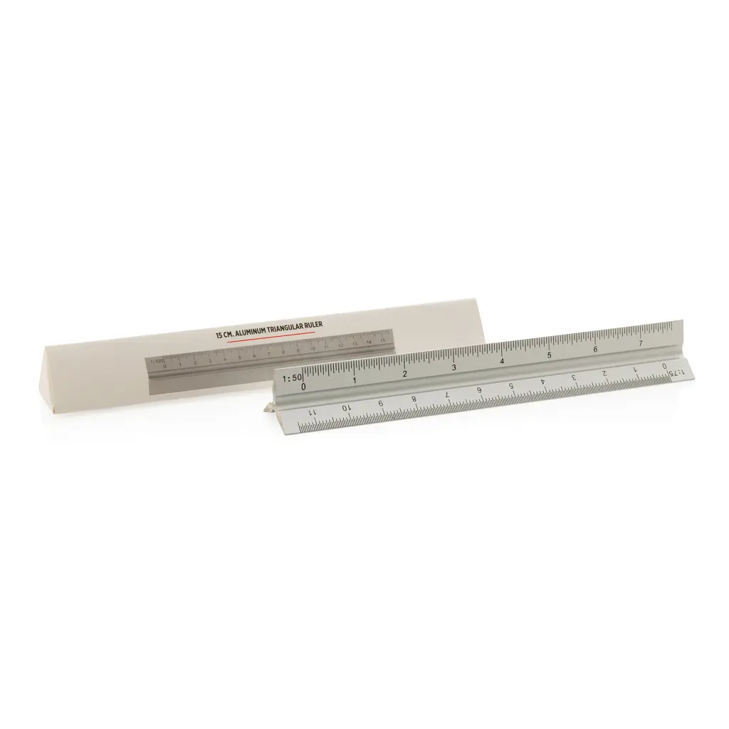 Ravnalo aluminijsko trokutasto 15 cm P165.14 silver-6