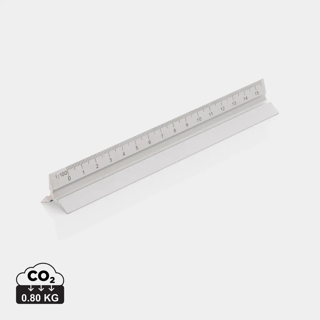 Ravnalo aluminijsko trokutasto 15 cm P165.14 silver-0