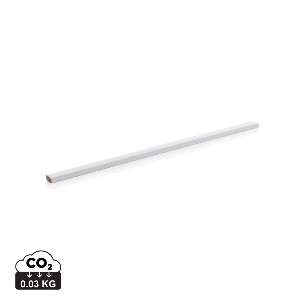 Drvena stolarska olovka od 25 cm P169.25 white-0