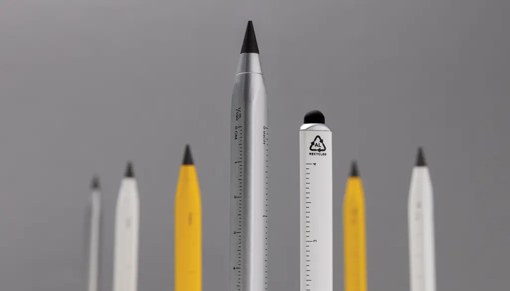 Beskonačna olovka od recikliranog aluminija Eon RCS P221.01 silver-7
