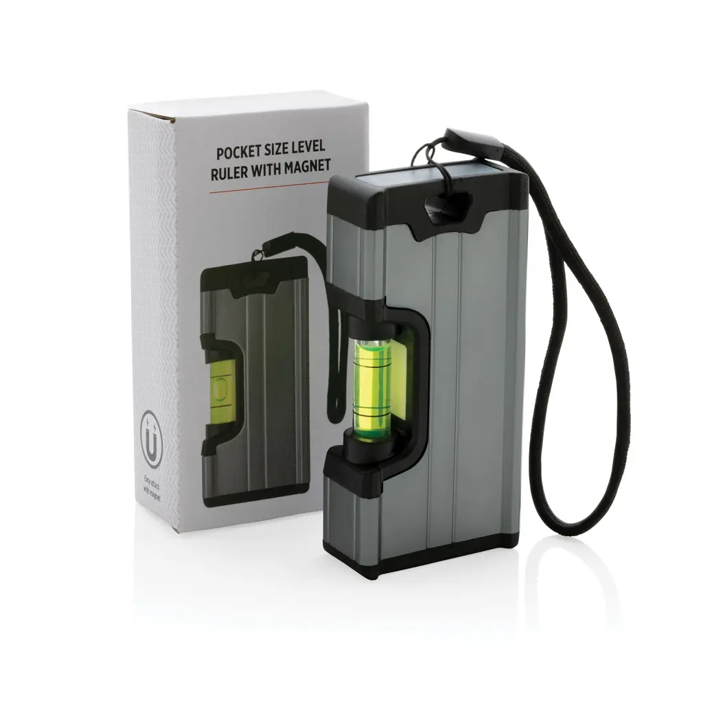 Džepno ravnalo s magnetom P221.65 grey-5