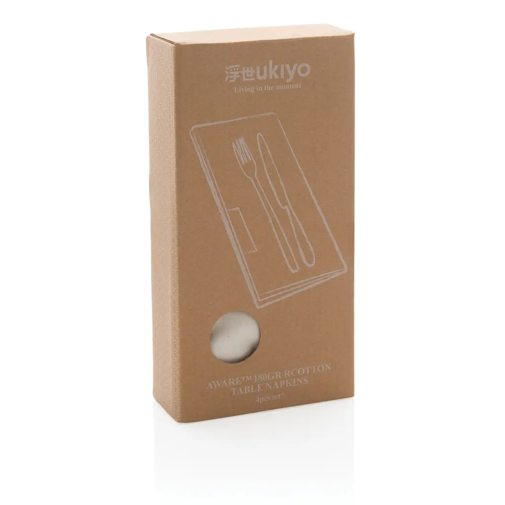 Set platnenih salveta 4 kom Ukiyo Aware™ P261.25 off white-7