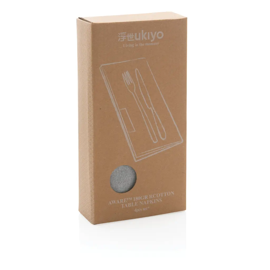 Set platnenih salveta 4 kom Ukiyo Aware™ P261.25 grey-7