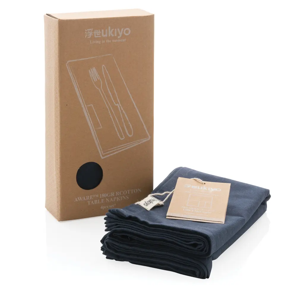 Set platnenih salveta 4 kom Ukiyo Aware™ P261.25 navy-6