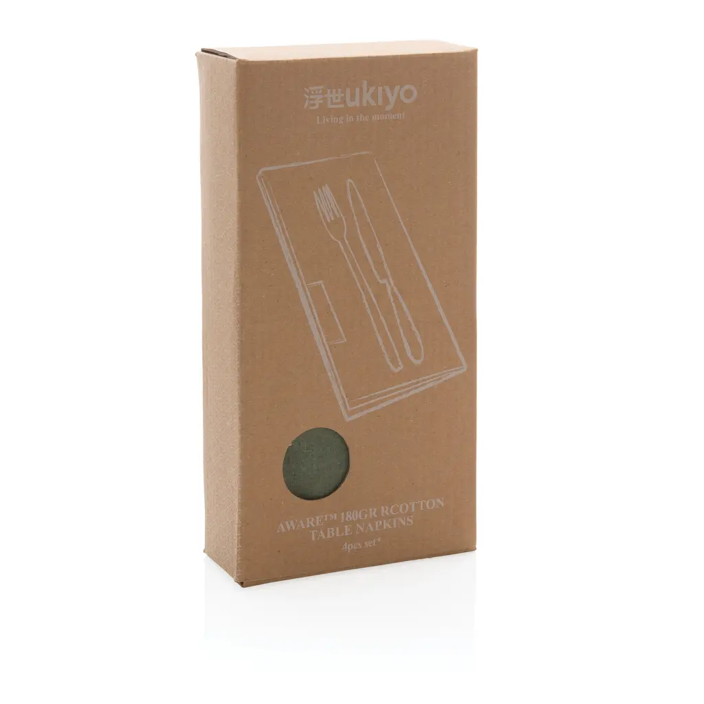 Set platnenih salveta 4 kom Ukiyo Aware™ P261.25 green-12