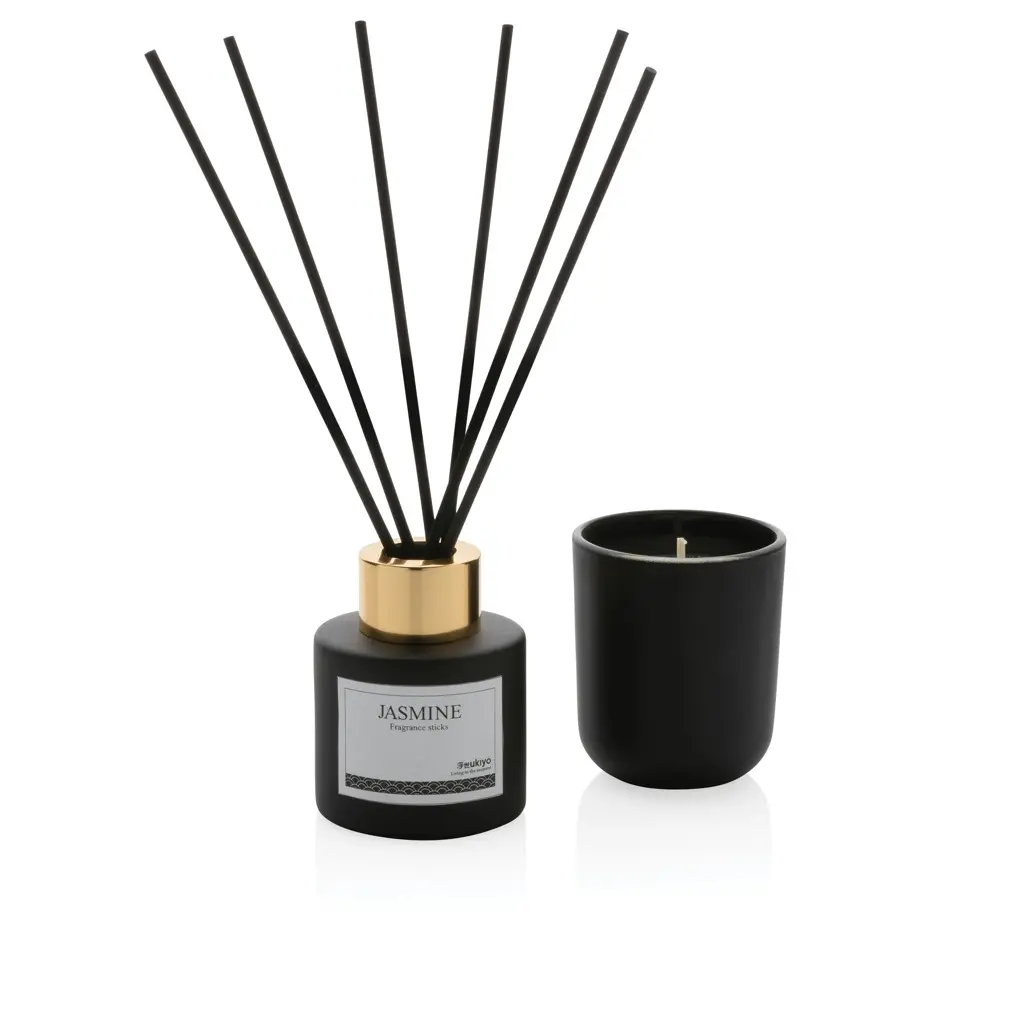 Poklon set svijeća i mirisnih štapića Ukiyo P262.97 black-1