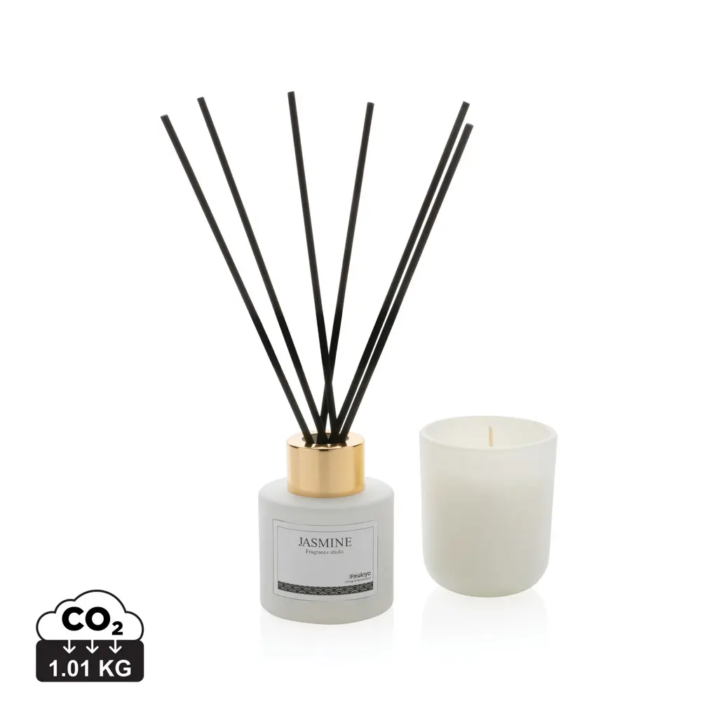 Poklon set svijeća i mirisnih štapića Ukiyo P262.97 white-0
