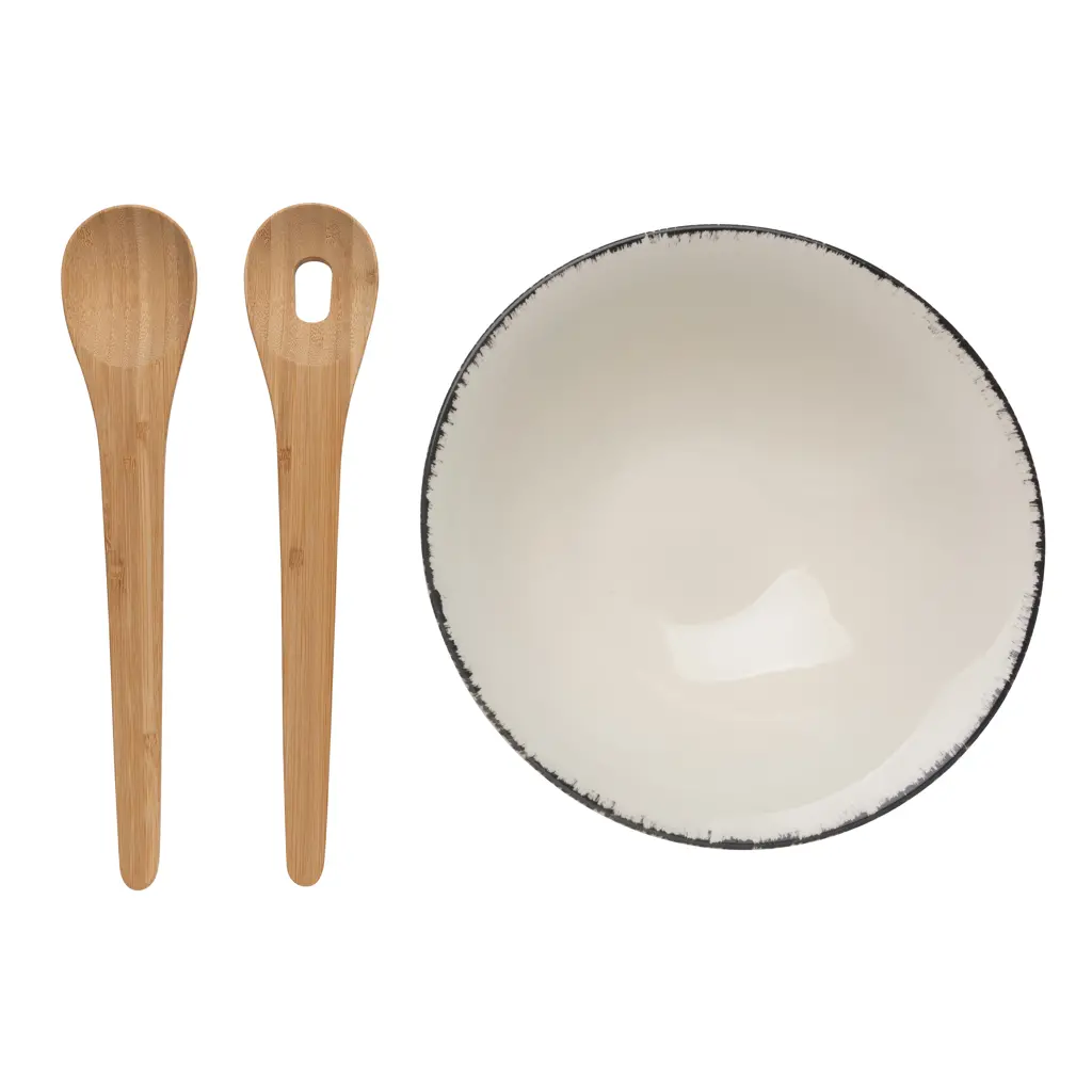 Zdjela za salatu s priborom Ukiyo P263.09 white-4