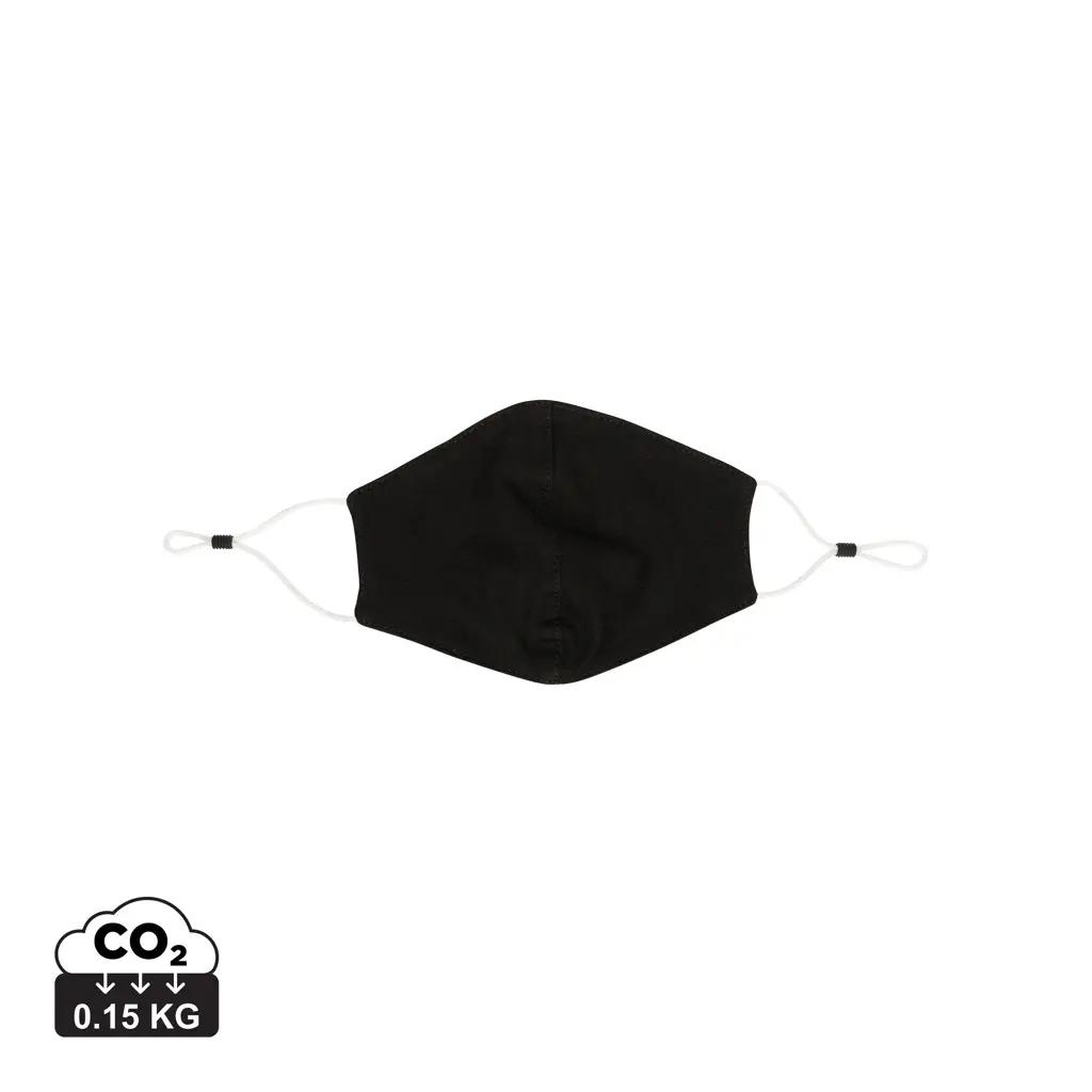 Dvoslojna pamučna maska ​​za lice za višekratnu upotrebu P265.89 black-0