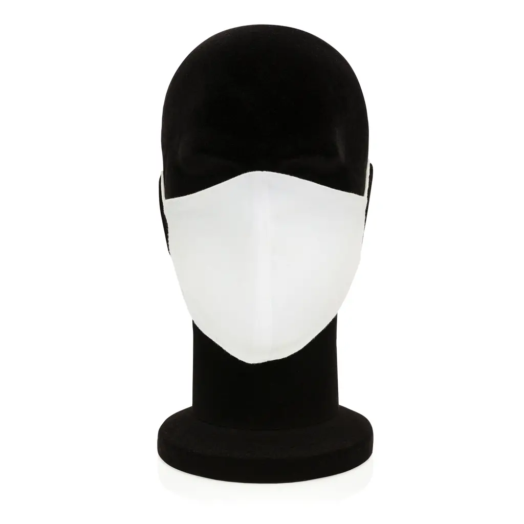 Dvoslojna pamučna maska ​​za lice za višekratnu upotrebu P265.89 white-5