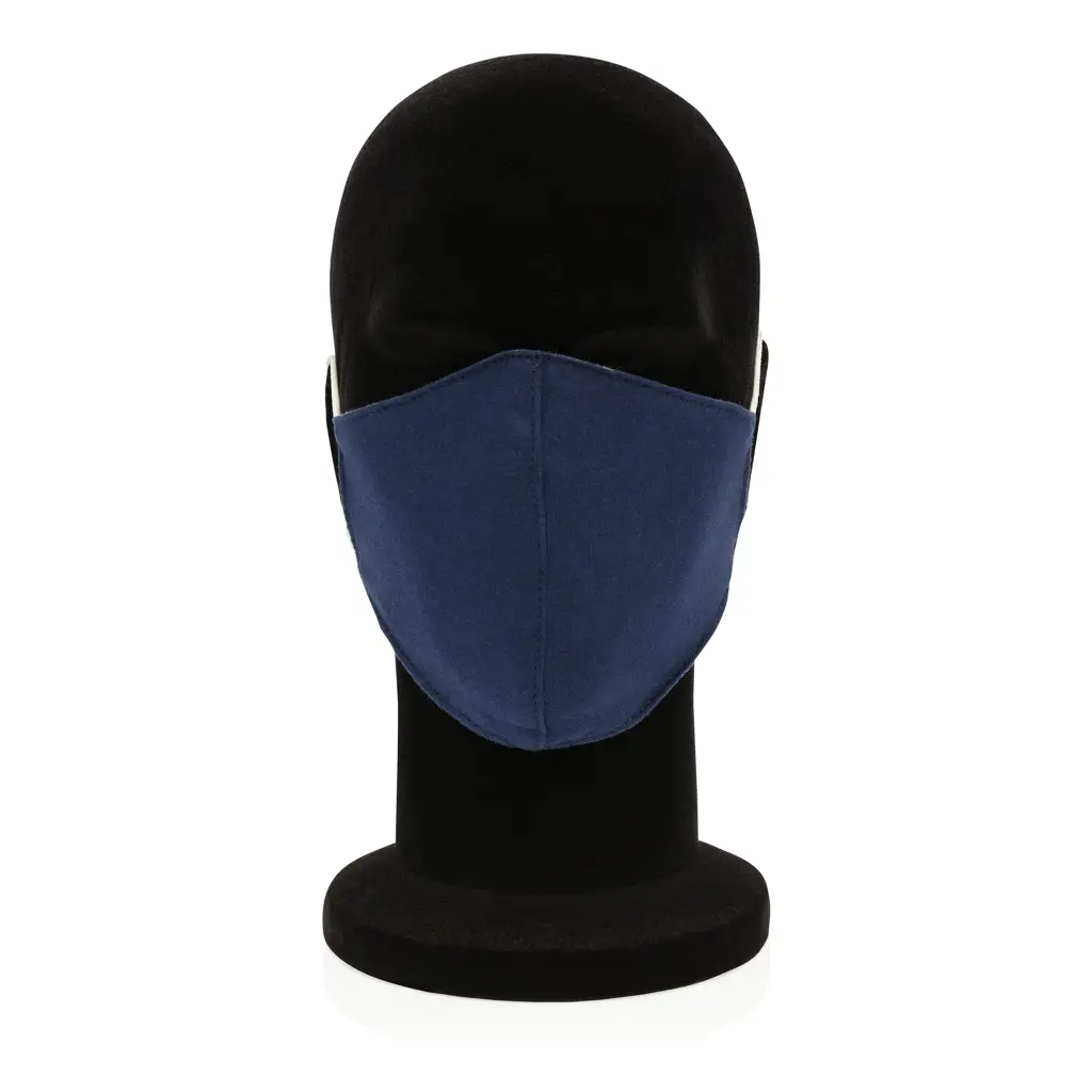 Dvoslojna pamučna maska ​​za lice za višekratnu upotrebu P265.89 navy-5