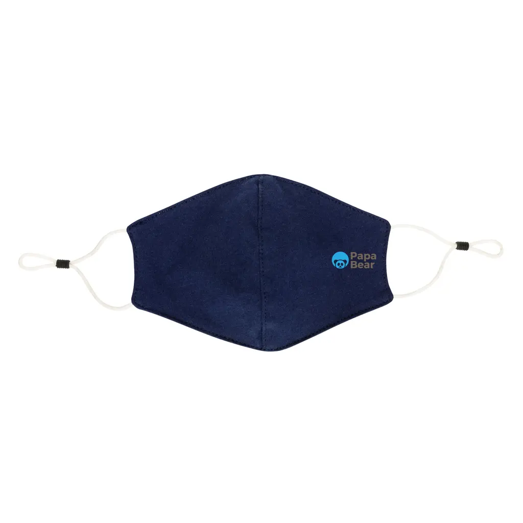 Dvoslojna pamučna maska ​​za lice za višekratnu upotrebu P265.89 navy-3
