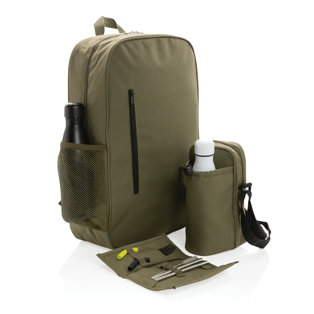 Set slamki i pribora za jelo u torbici Tierra P269.55 green-9