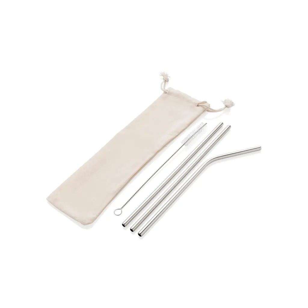 Set od 3 slamke za višekratnu upotrebu P269.57 silver-1