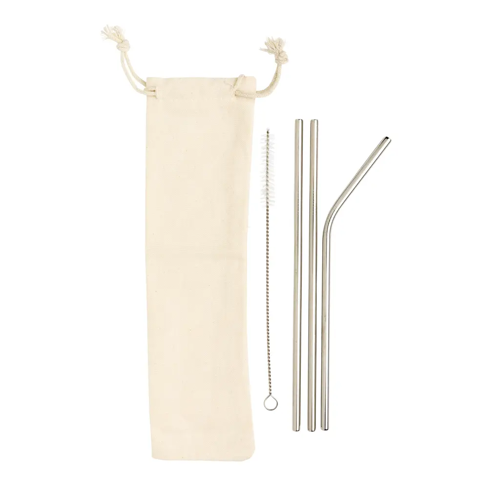 Set od 3 slamke za višekratnu upotrebu P269.57 silver-2
