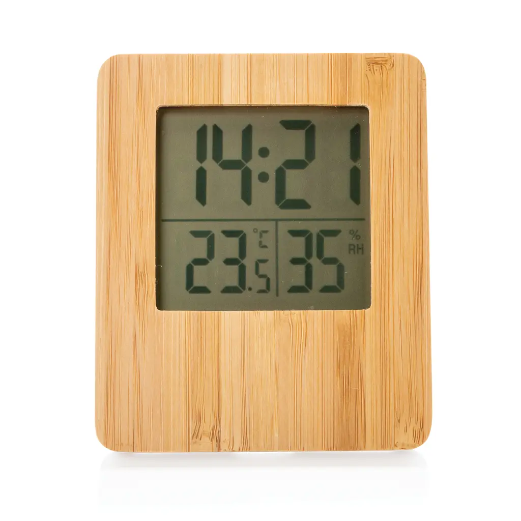 Meteorološka stanica od bambusa P279.21 brown-2