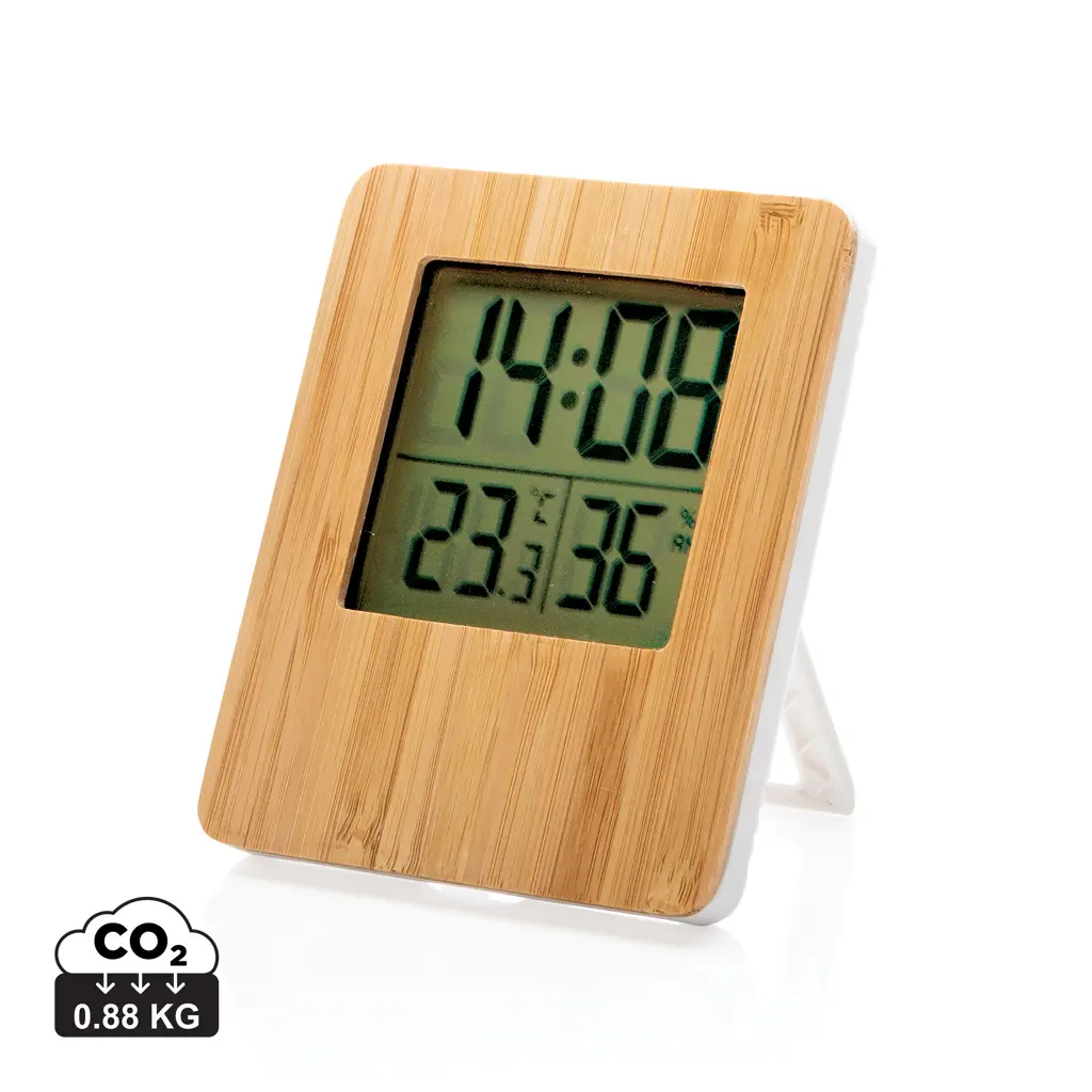 Meteorološka stanica od bambusa P279.21 brown-0