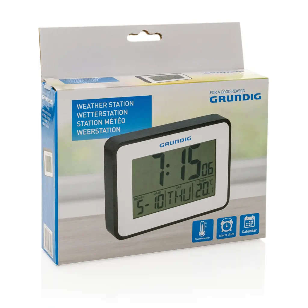 Meteorološka stanica alarm i kalendar Grundig P279.22 white-7