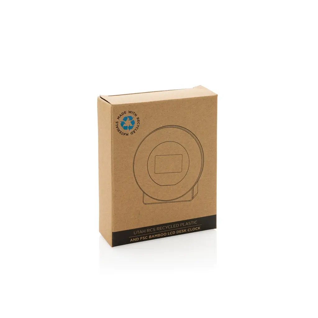Stolni sat od plastike i bambusa Utah RCS LCD P279.61 brown-7