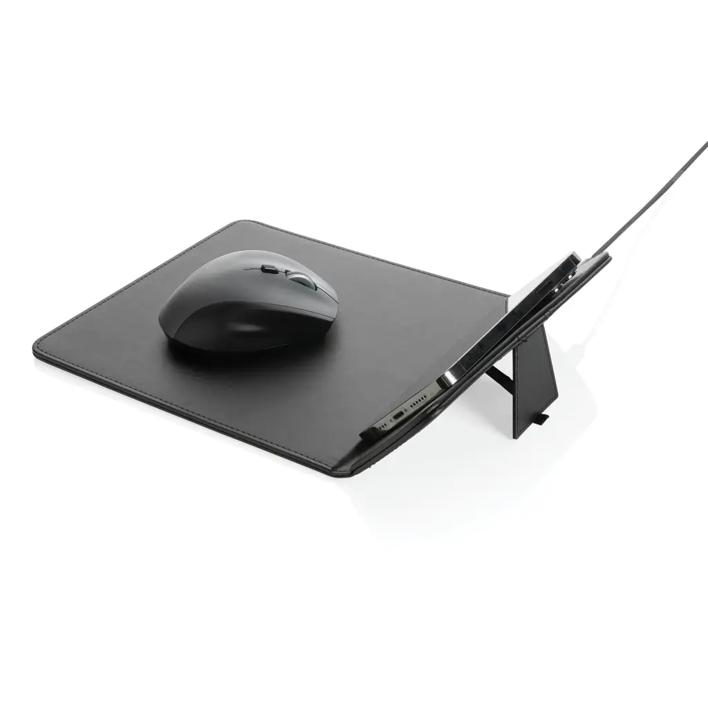 Podloga za miš s bežičnim punjenjem 10 W Swiss Peak RCS P300.24 black-6