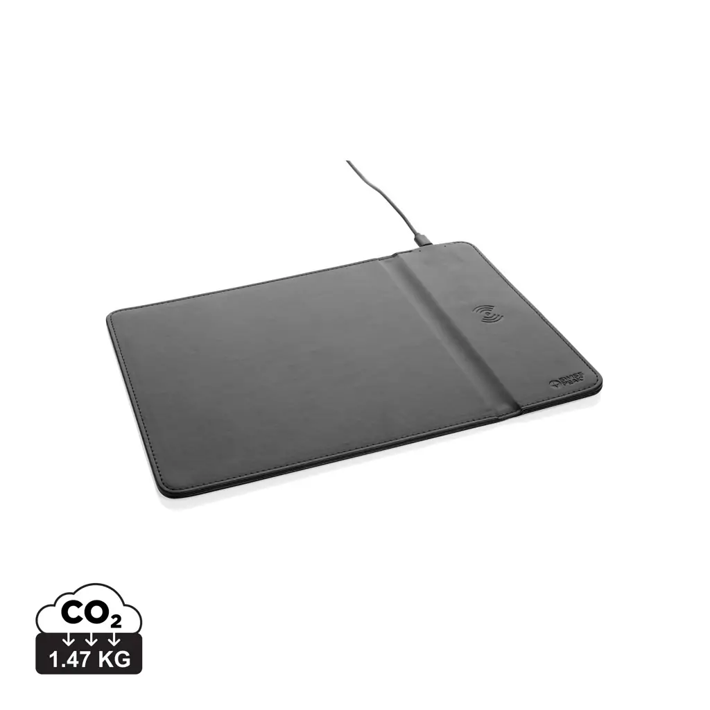 Podloga za miš s bežičnim punjenjem 10 W Swiss Peak RCS P300.24 black-12 Podloga za miš s bežičnim punjenjem 10 W Swiss Peak RCS P300.24 black-12