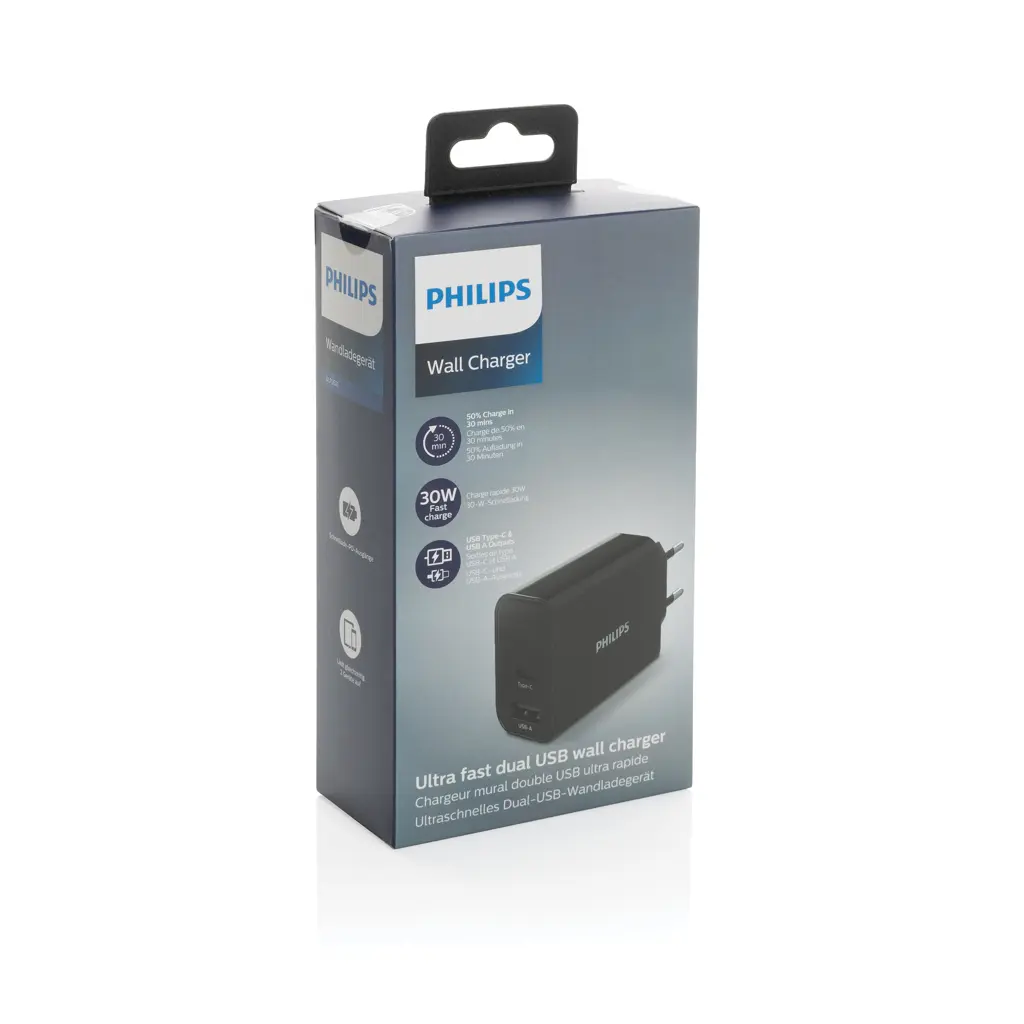 Zidni punjač Philips ultrabrzi PD P301.08 black-8