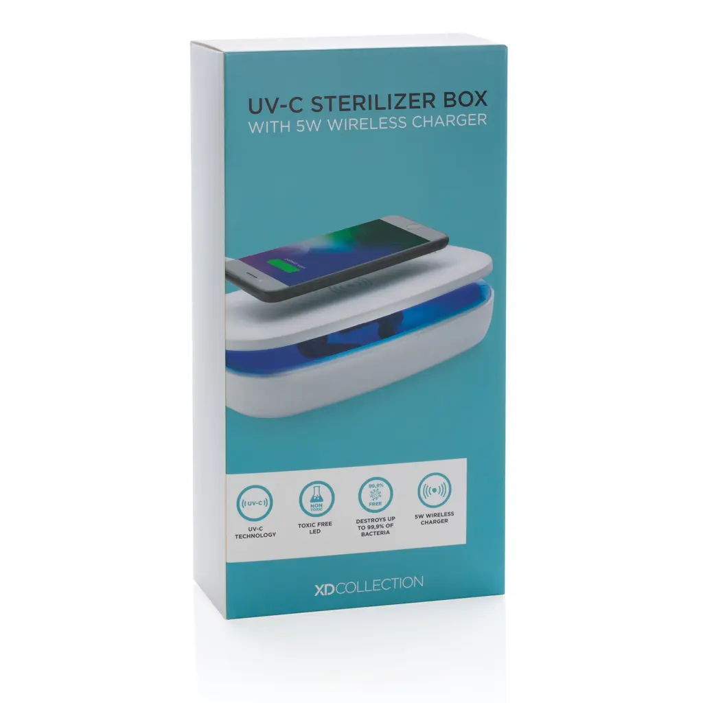 UV-C kutija za sterilizaciju s bežičnim punjačem 5W P301.11 white-19
