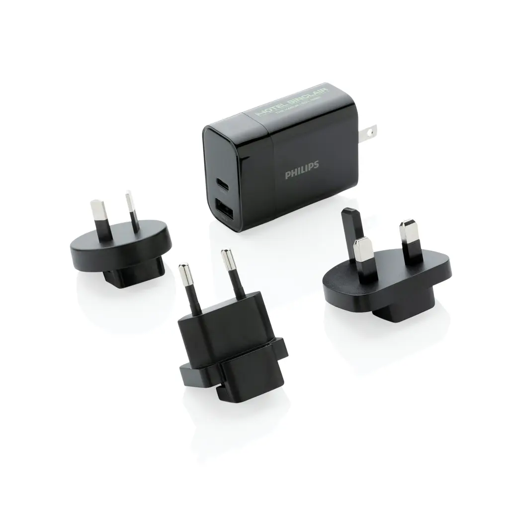 Ultra brzi putni adapter Philips P301.18 black-3