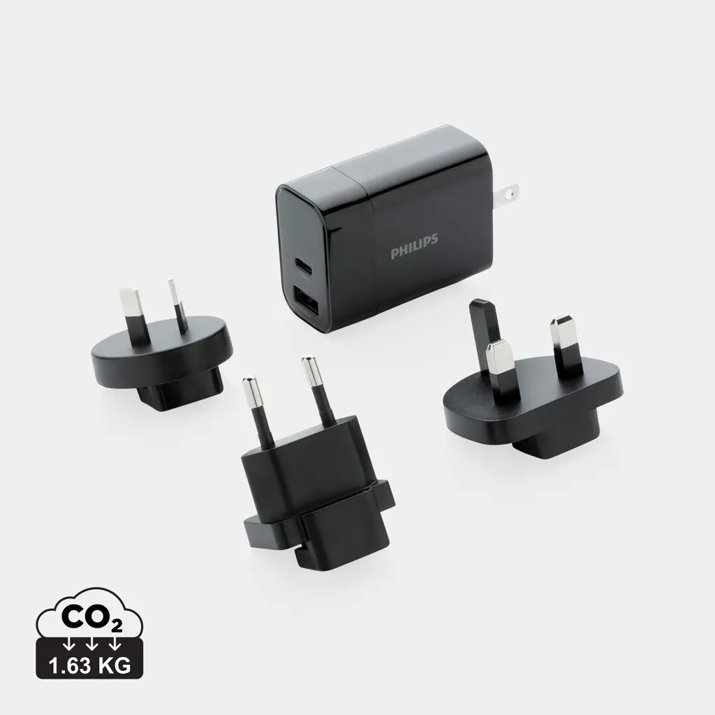 Ultra brzi putni adapter Philips P301.18 black-0