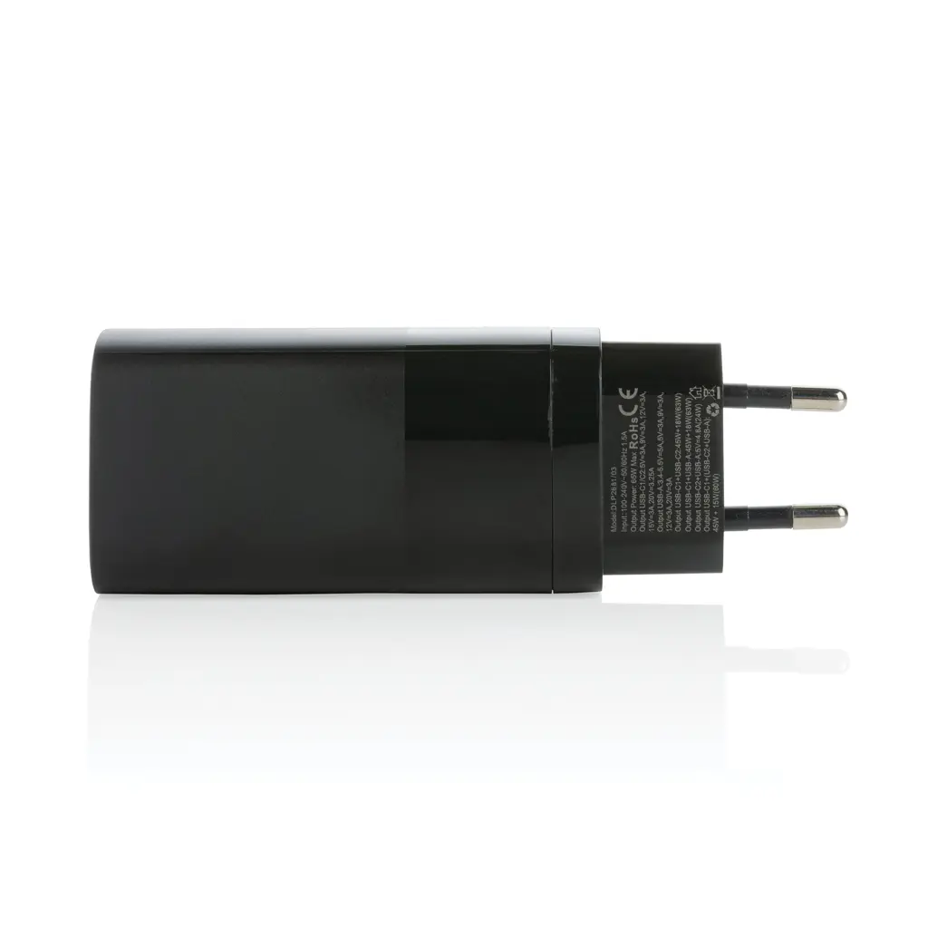Zidni punjač 65 W Philips ultrabrzi PD 3-portni USB P301.28 black-2