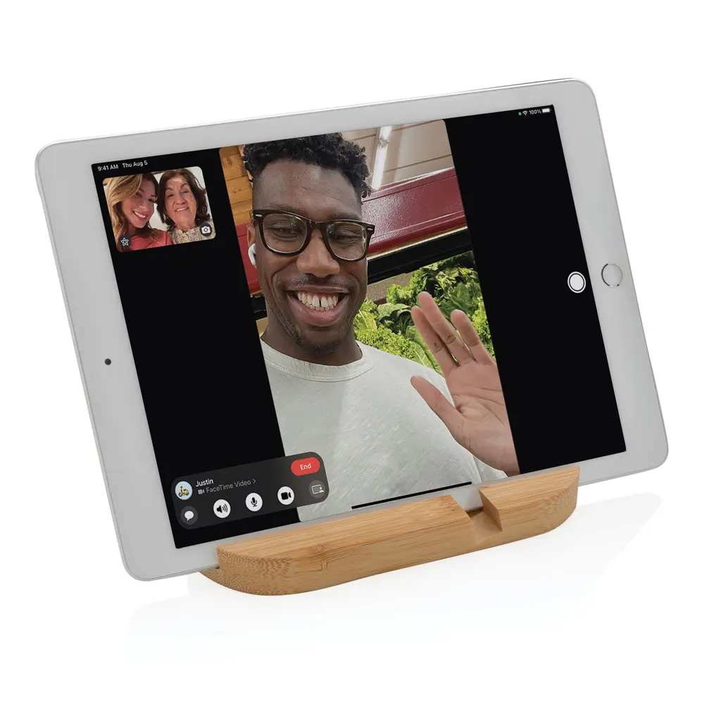 Držač za tablet i mobitel od bambusa P301.37 brown-5