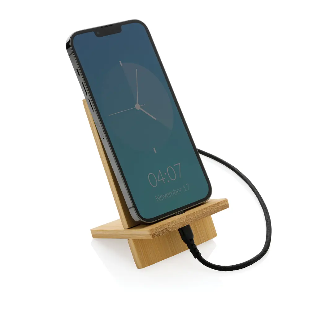 Stalak za mobitel od bambusa u kraft kutiji P301.40 brown-2
